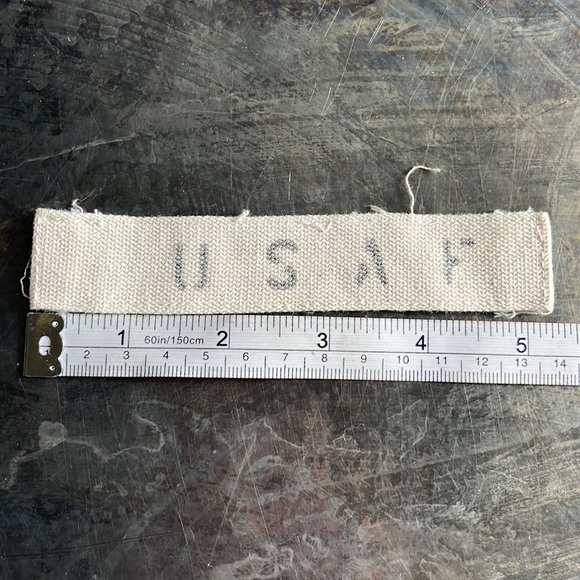 Vintage ‘White’ military name tape patch USAF - Picture 8 of 8